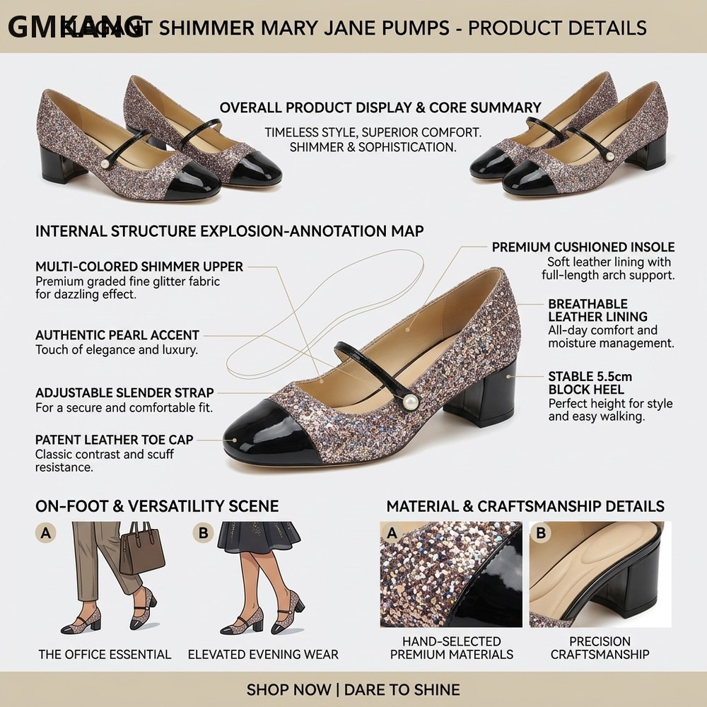 Scarpe Classiche Mary Jane con - Leather Classic Strap recensione e prezzo