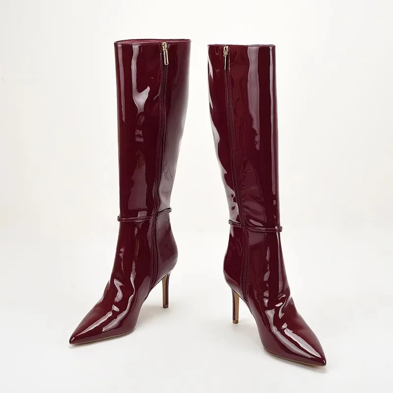Stivali Lunghi da Donna in Pel - Leather Classic Strap recensione e prezzo