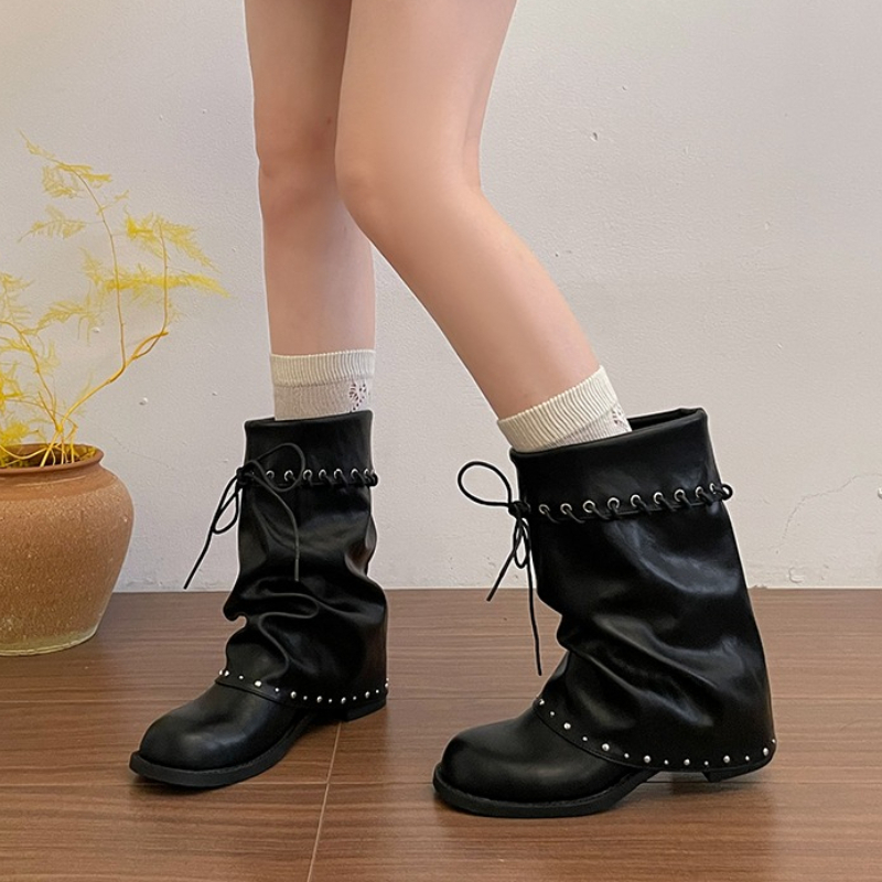 Stivali da donna a mezza gamba - Leather Classic Strap recensione e prezzo